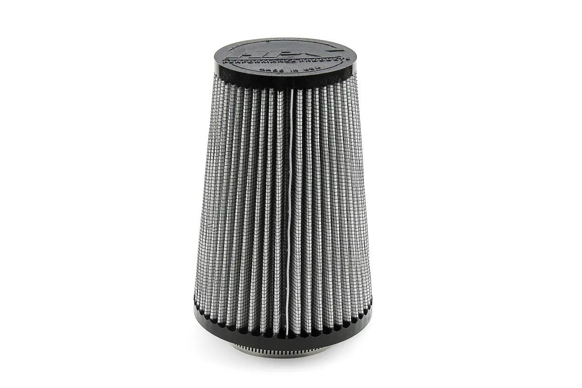 Hps 2.75" White Round Tapered Intake Air Filter 7.62" Length, 4.75" Base, 3.5" Top. Hps-4327 1