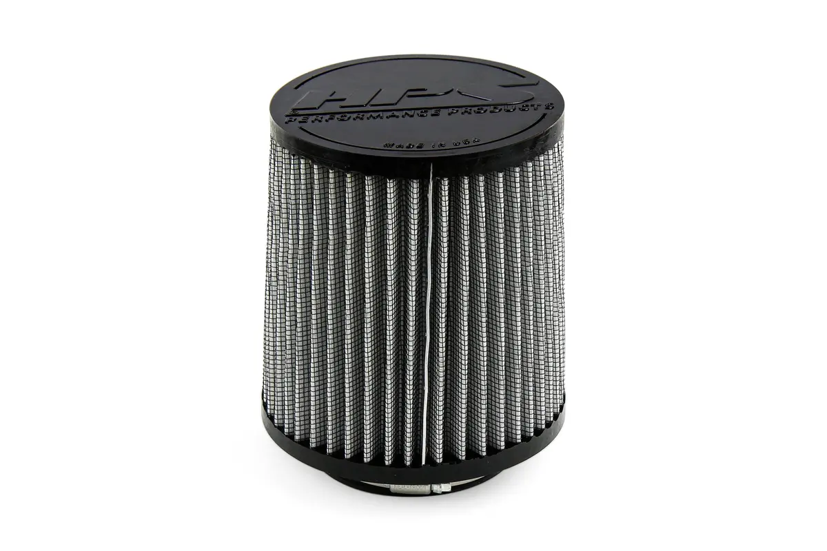Hps 3.25" White Round Tapered Intake Air Filter 6.75" Length, 5.62" Base, 5" Top. Hps-4329 1