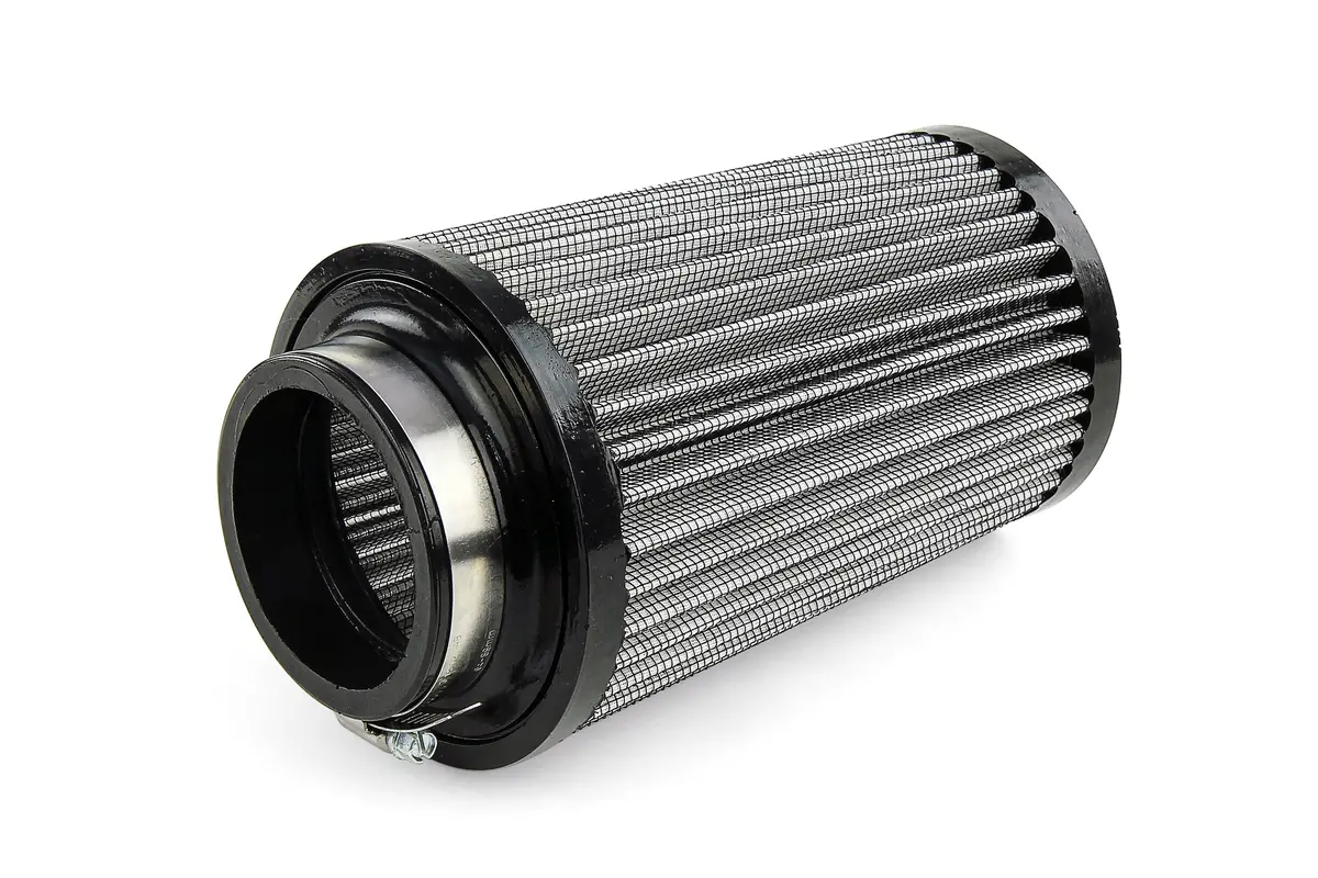 Hps 2.75" White Round Tapered Intake Air Filter 8" Length, 4.75" Base, 4" Top. Hps-4336 2