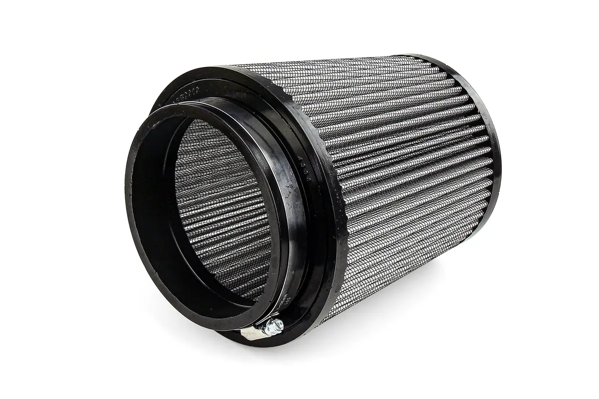 Hps 5" White Round Tapered Intake Air Filter 8" Length, 7" Base, 5.5" Top. Hps-4338 2