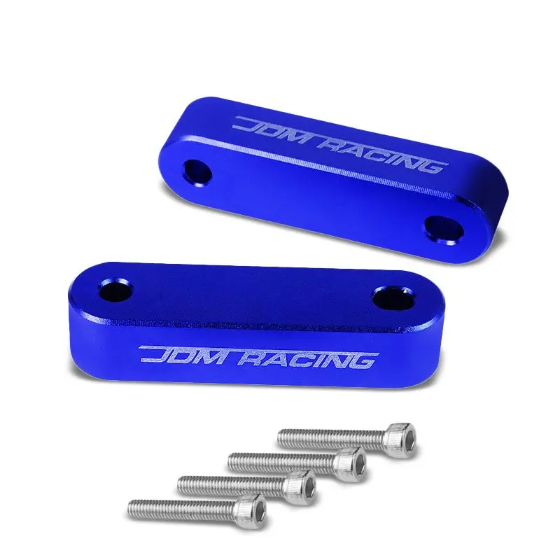 Blue Front 7/8" Screw-On Aluminum Hood Riser Spacer Kit For Integra/Civic/Crx 1