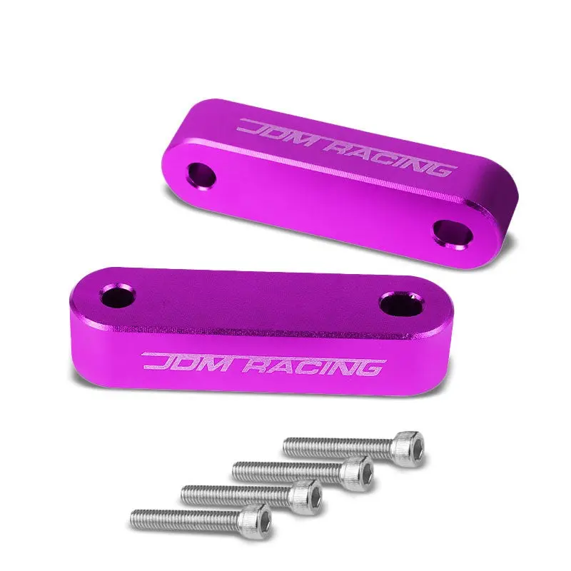 Purple Front 7/8" Screw-On Aluminum Hood Riser Spacer Kit For Integra/Civic/Crx 1