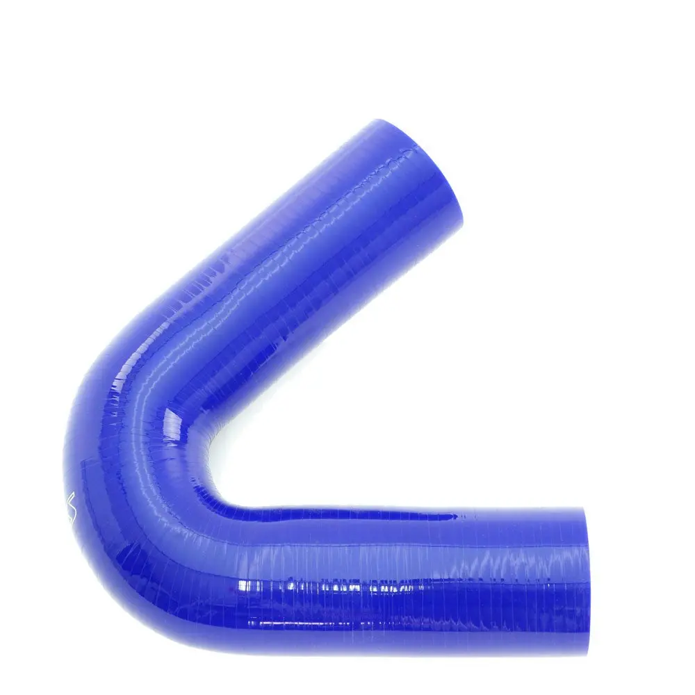 Hps 2-3/8" (60Mm) Id 135 Degree Elbow Hose Coupler 4-Ply High Temp Silicone Blue 5" Leg Length 1