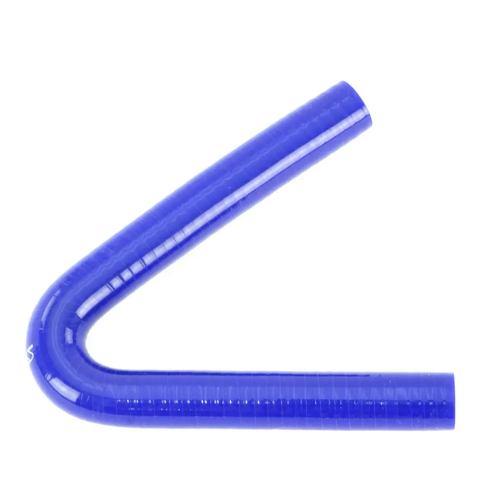 Hps 5/8" (16Mm) Id 135 Degree Elbow Hose Coupler 4-Ply High Temp Silicone Blue 5" Leg Length 1