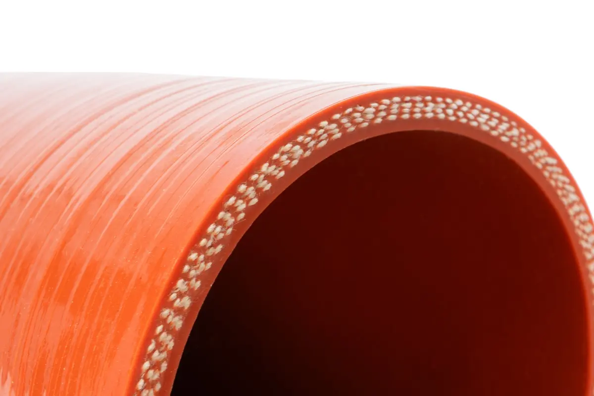 Hps 1-1/2" (38Mm) Id 90 Degree Elbow Hose Coupler 4-Ply Aramid High Temp 500F Silicone Orange 5" Leg Length 2
