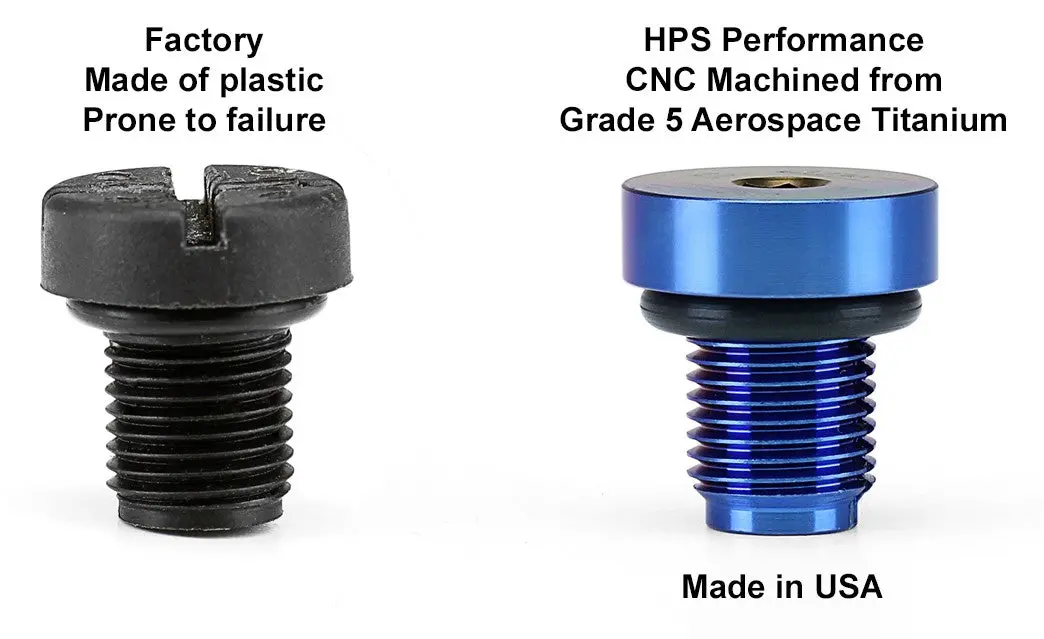 Hps Neo Blue Titanium Coolant Bleed Screw Bolt For Mini Cooper Countryman Paceman 2