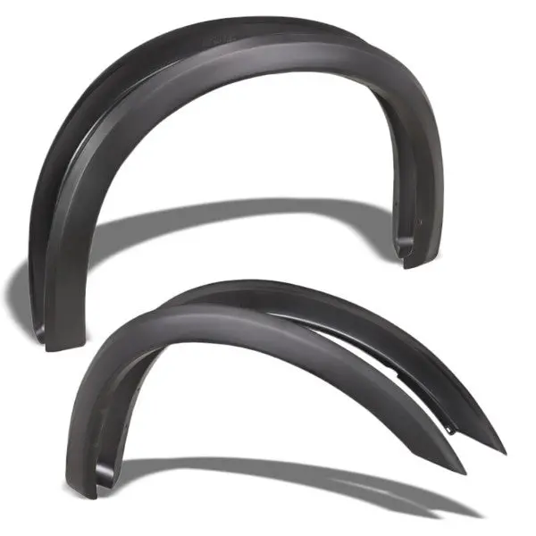 Black Satin Race Wheel Fender Flare Guard Work With 99-04 F-250/F-350 Super Duty 1