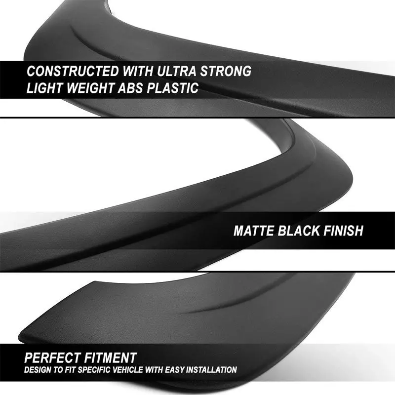 4Pc Matte Black Wheel Fender Flares Guard Cover For 10-18 Ram 2500 3500 2