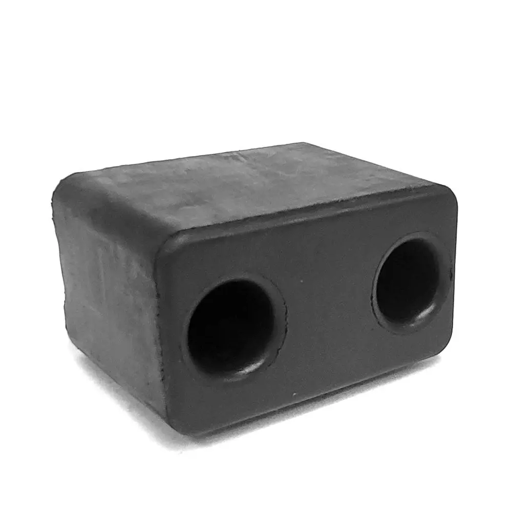 Rectangular 2 Hole 5-3/4" X 3-3/4" X 4-1/2" Molded Dock Bumper Semi Truck Trailer 1