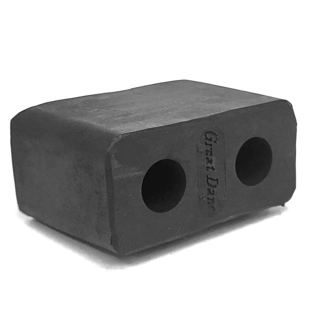 Rectangular 2 Hole 6" X 3" X 4-1/4" Molded Dock Bumper Semi Truck Trailer 1