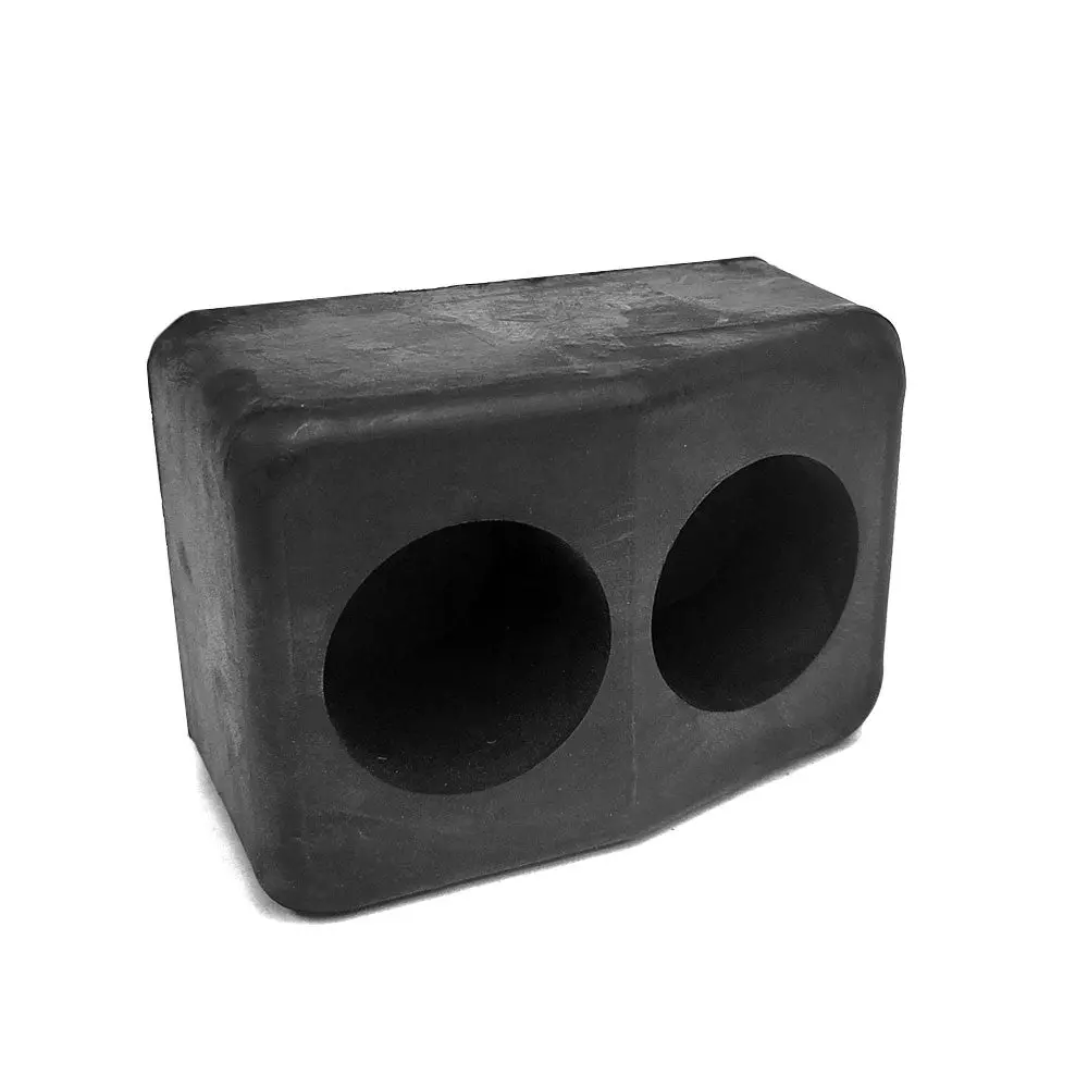 Rectangular 2 Hole 6" X 4" X 3-1/4" Molded Dock Bumper Semi Truck Trailer 1
