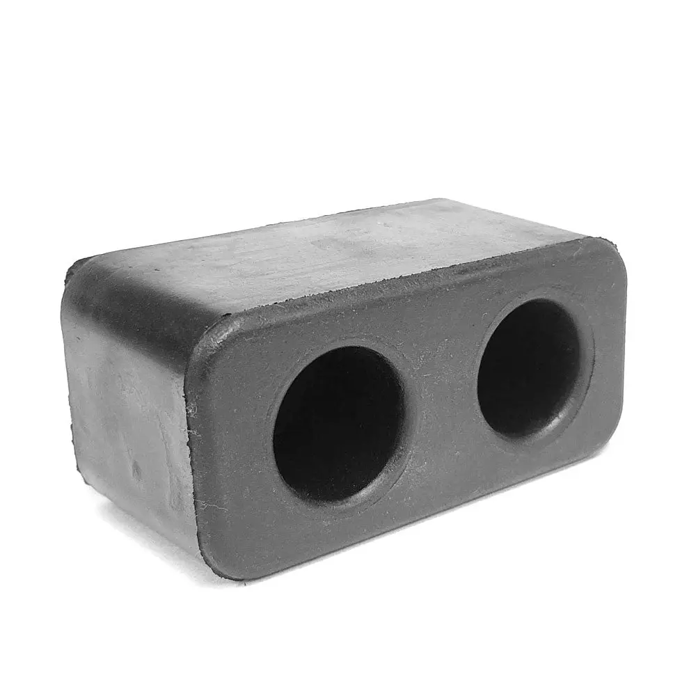 Rectangular 2 Hole 6" X 2-3/4" X 3" Molded Dock Bumper Semi Truck Trailer 1