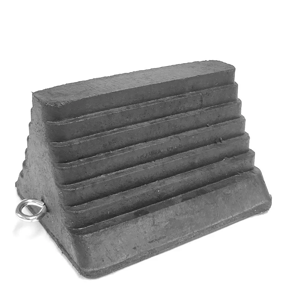 Pyramid Shape Steel Eye Bolt 10" X 8" X 6" Wheel Chock Commercial Truck Trailer 1