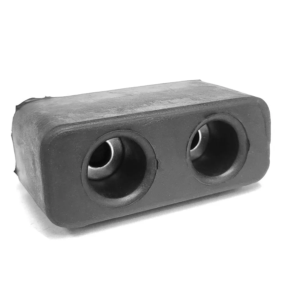 Rectangular 2 Hole 6" X 2-3/8" X 3-1/4" Molded Dock Bumper Semi Truck Trailer 1