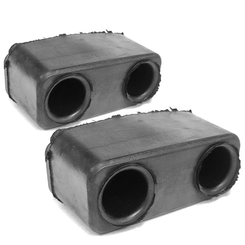 2X Rectangular 2 Hole 6" X 3-5/8" X 3-1/4" Molded Dock Bumper Semi Truck Trailer 1
