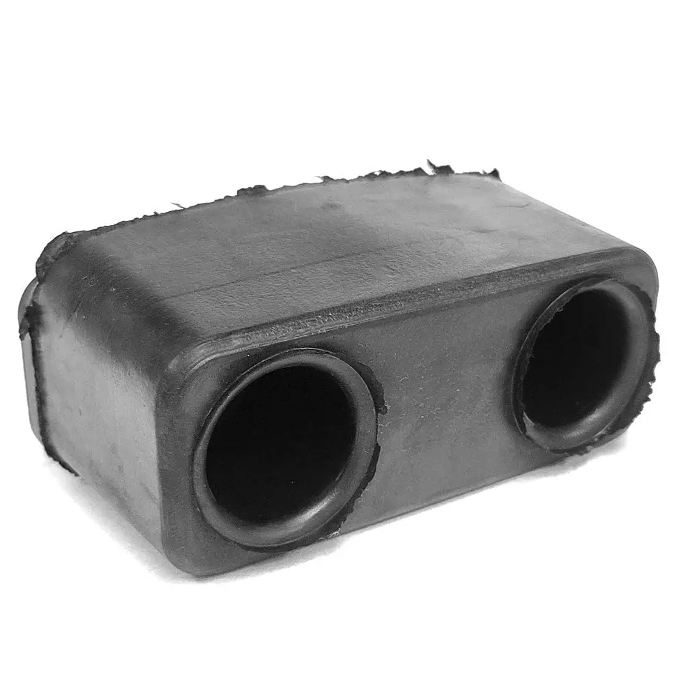 Rectangular 2 Hole 6" X 3-5/8" X 3-1/4" Molded Dock Bumper Semi Truck Trailer 1