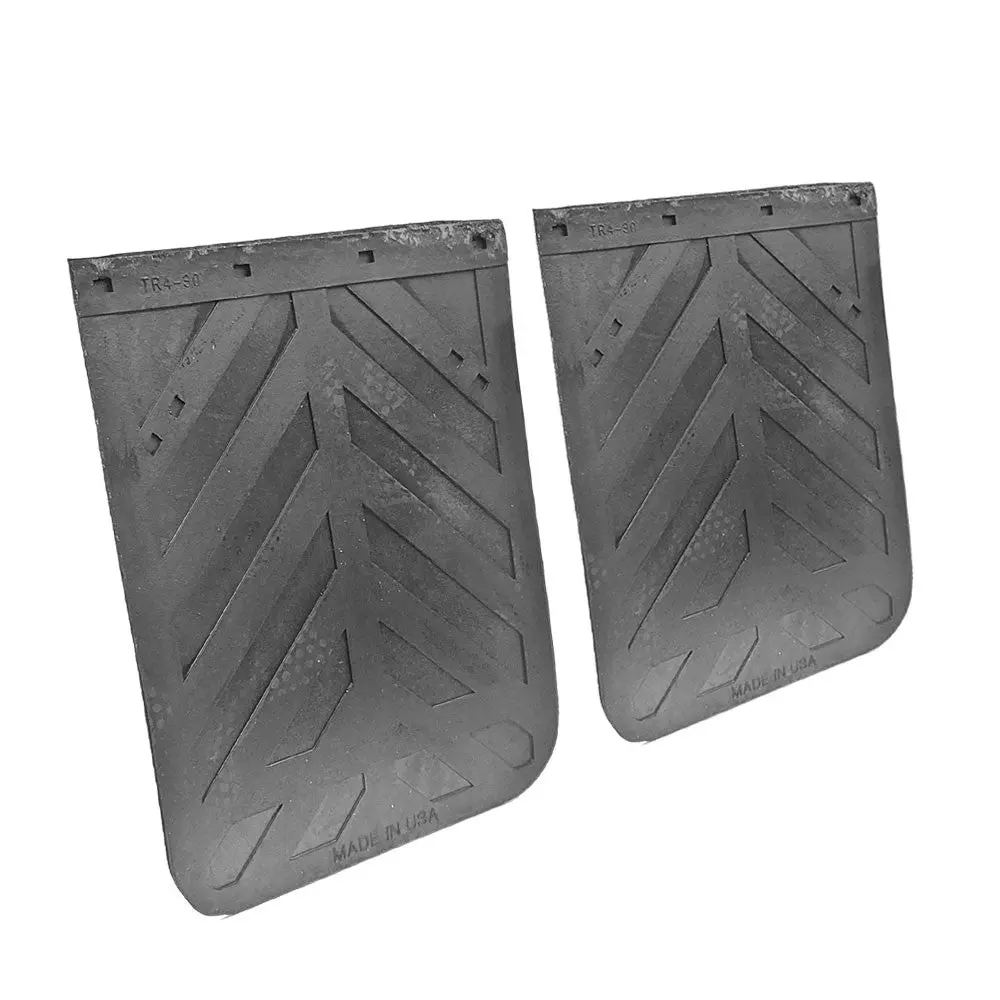 2X Aurora 30"X24" Chevron Straight Mud Flap Guards 2430Cd Semi Truck Trailer 1