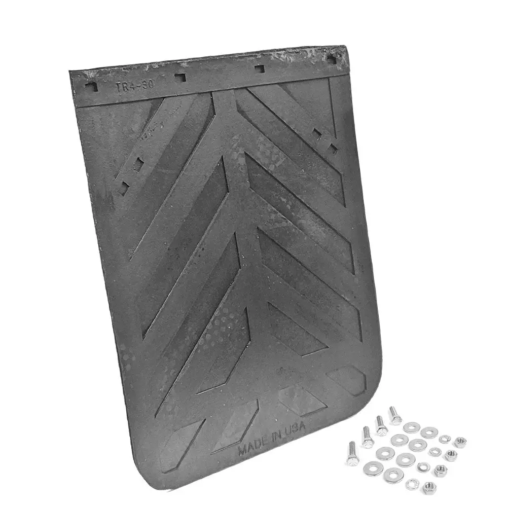 Aurora 30"X24" Chevron Straight Mud Flap Guard+Mount 2430Cd Semi Truck Trailer 1