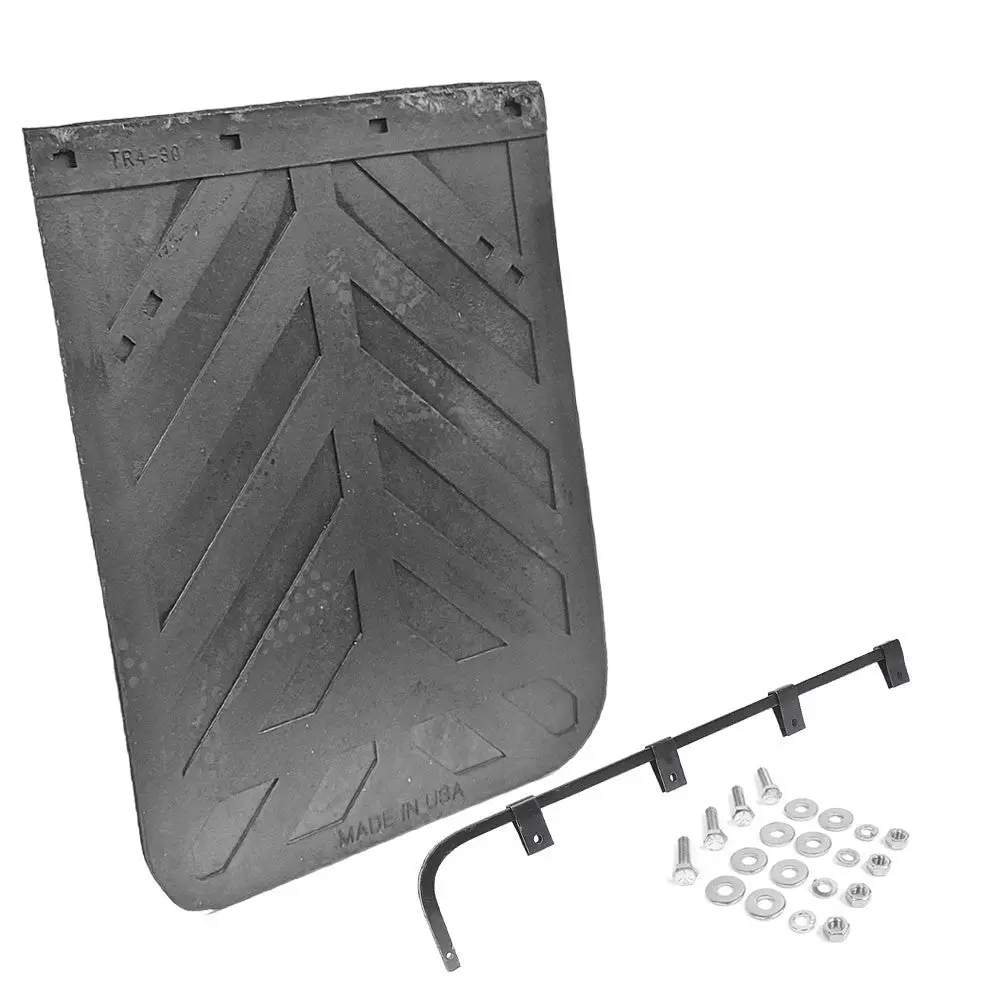 Aurora 30"X24" Chevron Mud Flap+Mount+Straight Hanger 2430Cd Truck Trailer 1