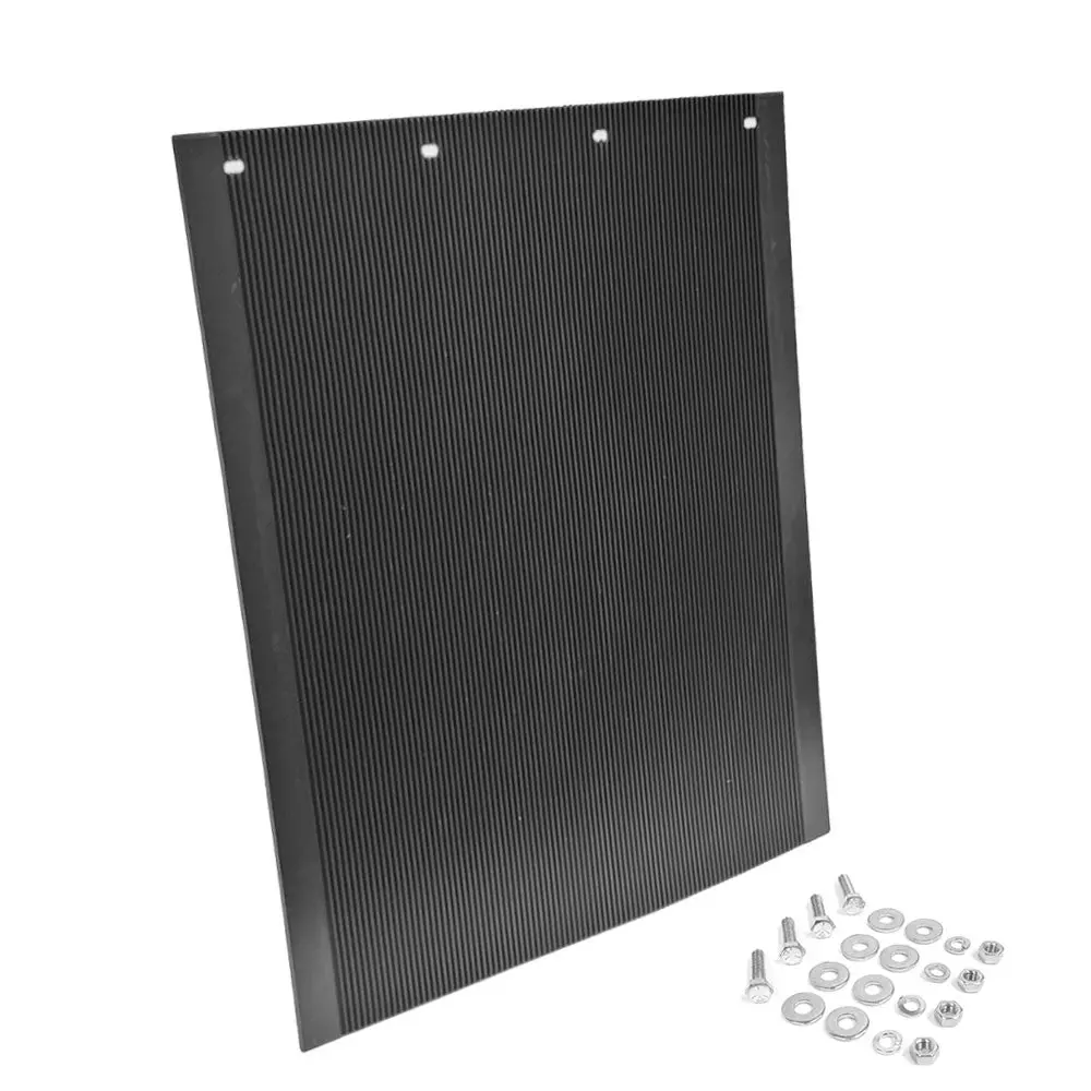 Aurora 30"X24" Anti-Spray Straight Mud Flap Guard+Mount 2430Phdb Truck Trailer 1