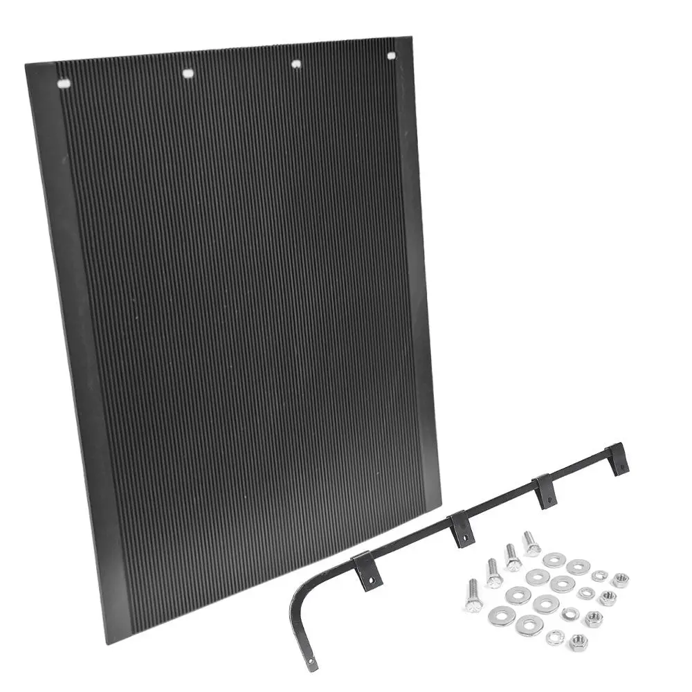 Aurora 30"X24" Anti-Spray Mud Flap+Mount+Straight Hanger 2430Phdb Semi Truck 1