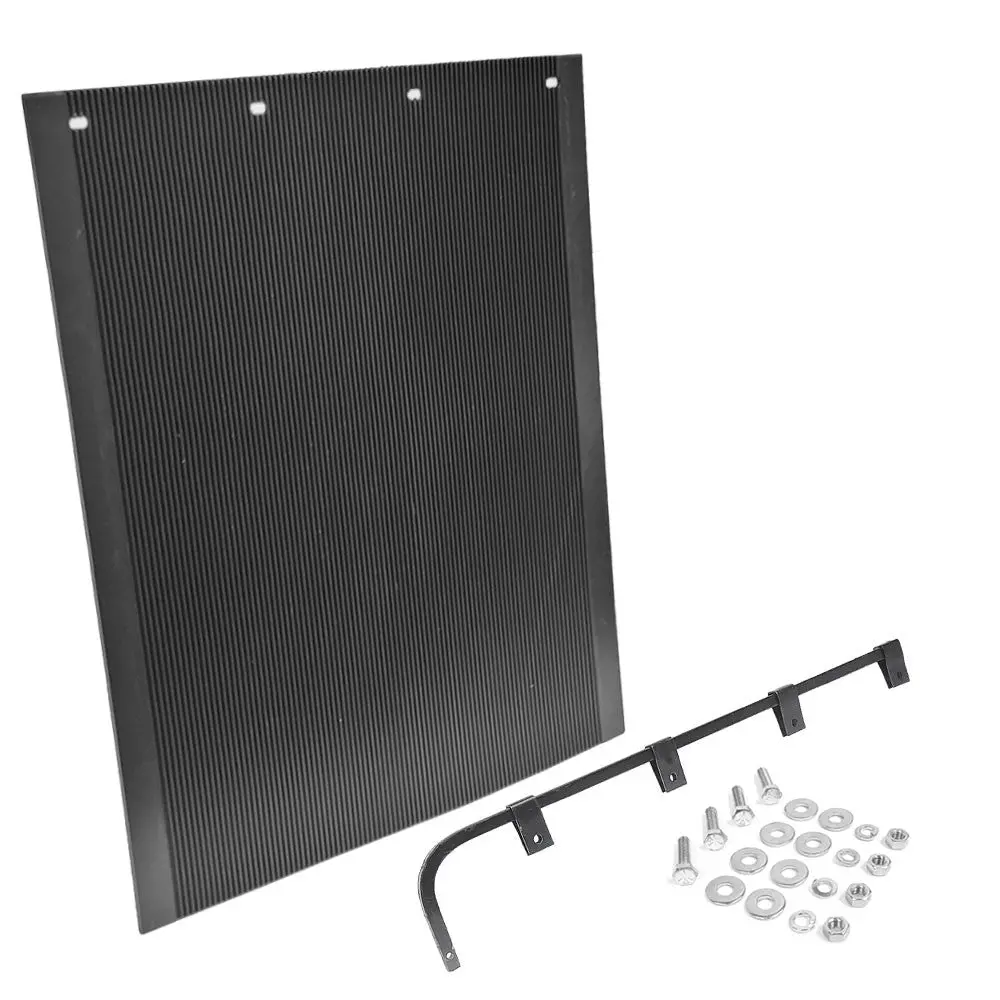 Aurora 30"X24" Anti-Spray Mud Flap+Mount+Straight Hanger 2430Ppsb Semi Truck 1
