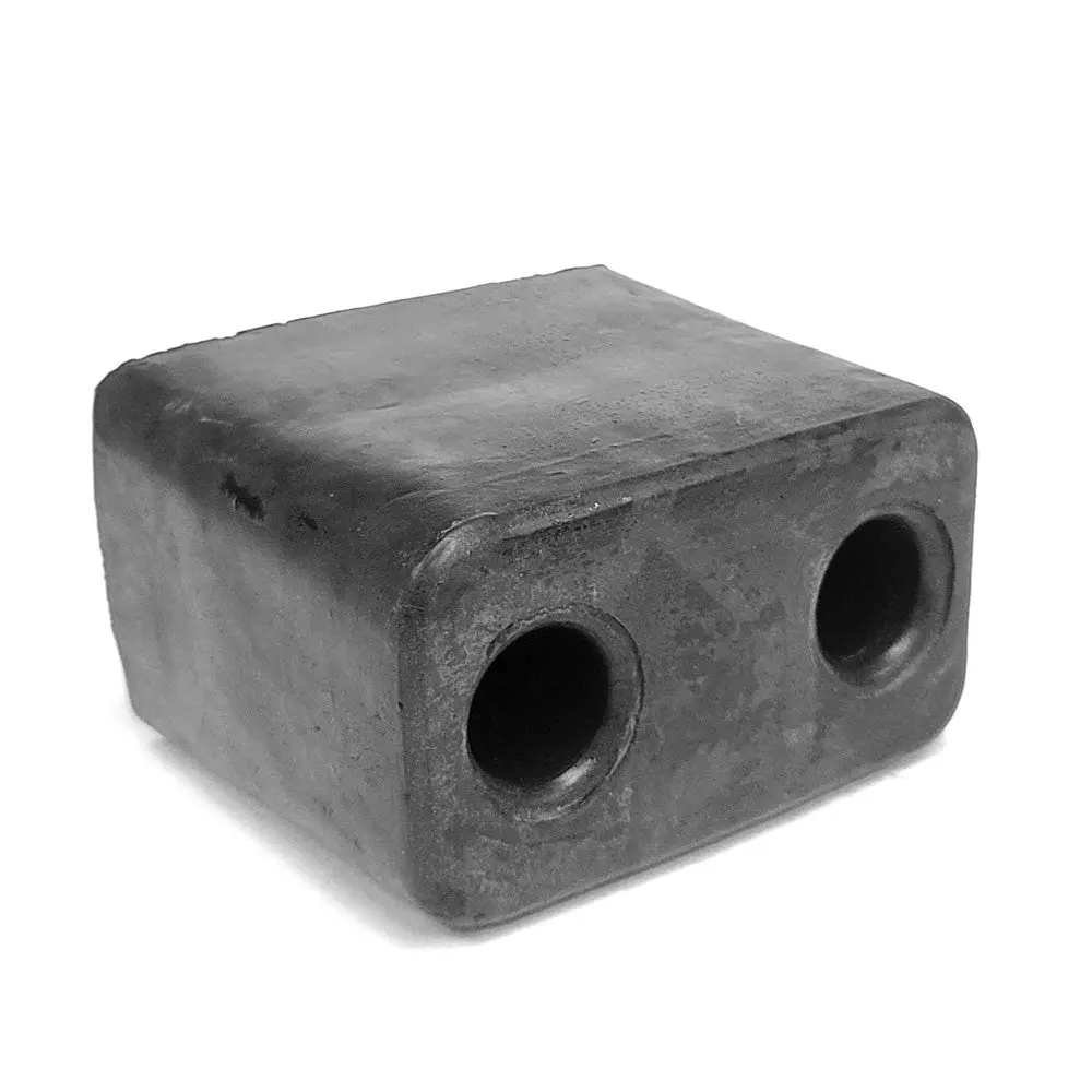 Rectangular 2 Hole 6-1/8" X 3-5/8" X 5-1/4" Dock Bumper Semi Truck Trailer 1