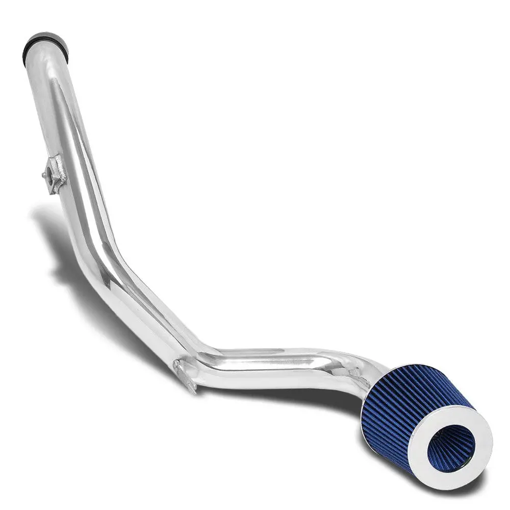 Polish Aluminum/Blue Cone Filter Cold Air Intake Kit For 06-12 Eclipse 2.4L L4 1