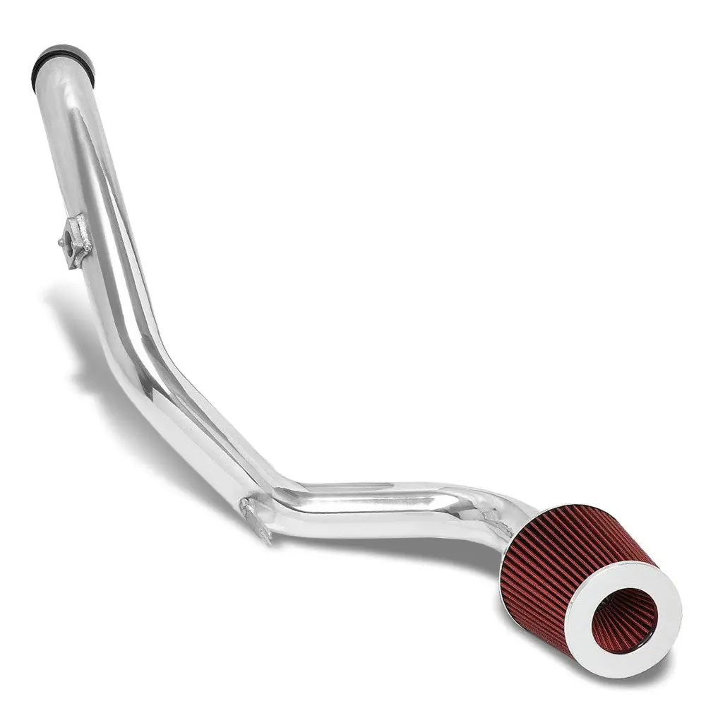 Polish Aluminum/Red Cone Filter Cold Air Intake Kit For 06-12 Eclipse 2.4L L4 1