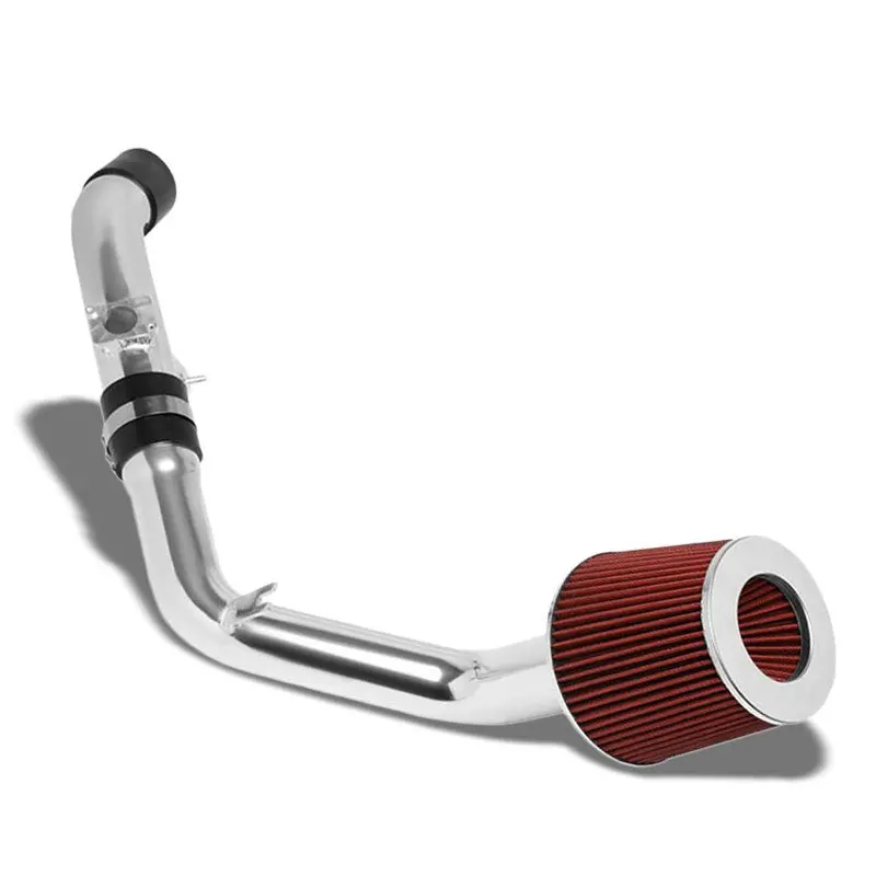 Polish Pipe Red Cone Filter Cold Air Intake For 06-07 Mazda 6 Mazdaspeed 2.3L 1