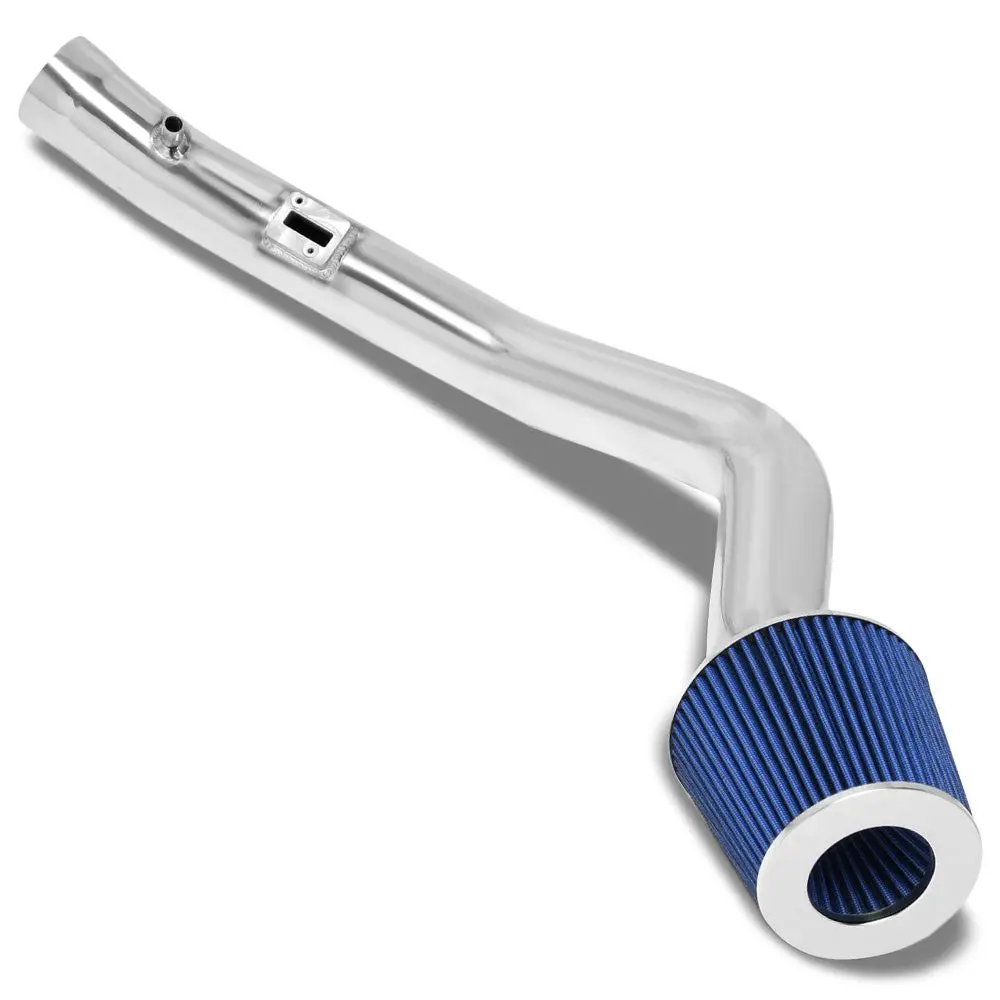 Polish Aluminum/Blue Cone Filter Cold Air Intake For 07-08 Nissan Maxima 3.5L V6 1