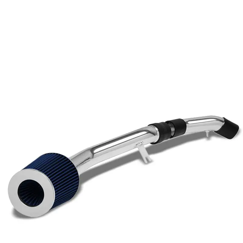2.75" Polish Pipe Blue Cone Filter Cold Air Intake Kit For 03-08 Tiburon 2.0L 1