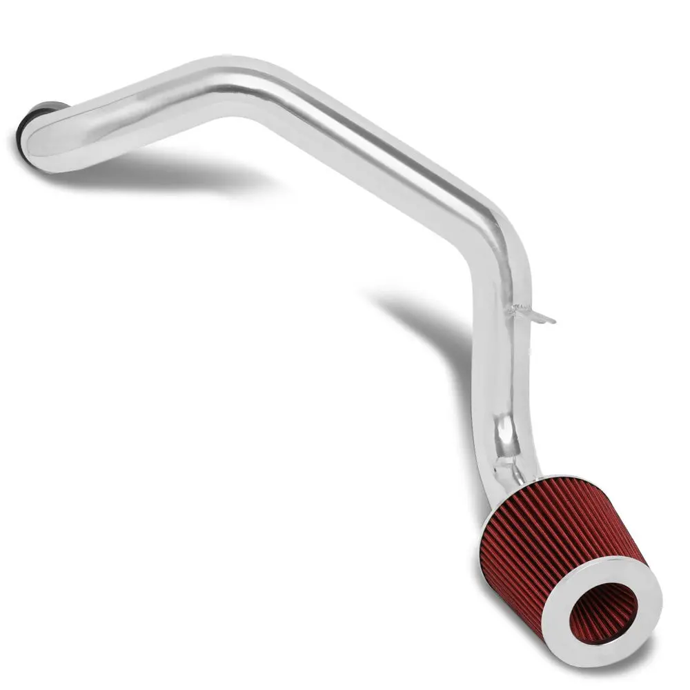 Polish Aluminum/Red Filter Cold Air Intake Kit For 94-01 Acura Integra 1.8L Gs-R 1