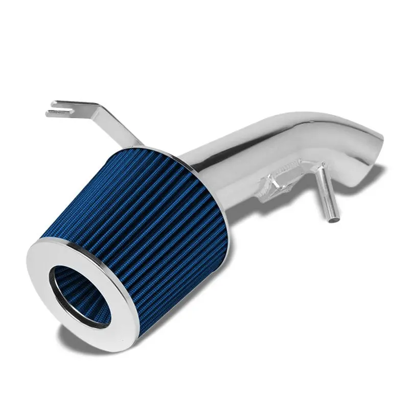 Polish Pipe Blue Dry Cone Filter Shortram Air Intake Kit For 07-12 Altima 2.5L 1