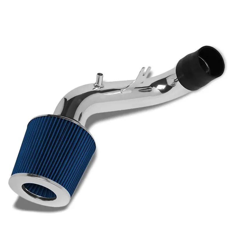 Polish Pipe Blue Dry Cone Filter Shortram Air Intake Kit For 02-06 Acura Rsx 1