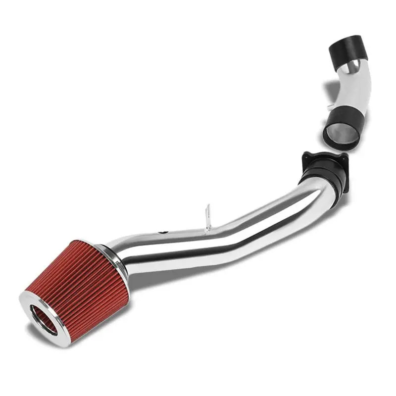 3.00" Polish Pipe Red Cone Filter Cold Air Intake Kit For 03-06 350Z 3.5L V6 1