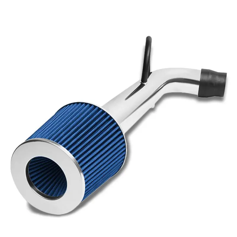 Polish Pipe Blue Dry Cone Filter Shortram Air Intake For 96-00 Civic Cx Dx Lx 1