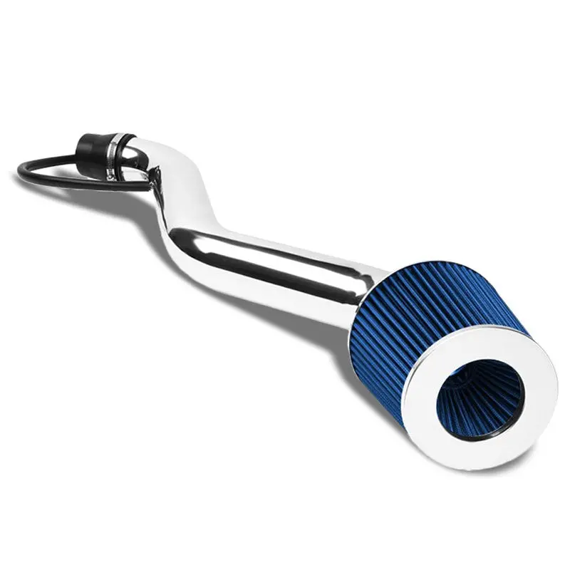 Polish Pipe Blue Dry Cone Filter Shortram Air Intake Kit For 94-97 Accord 2.2L 1