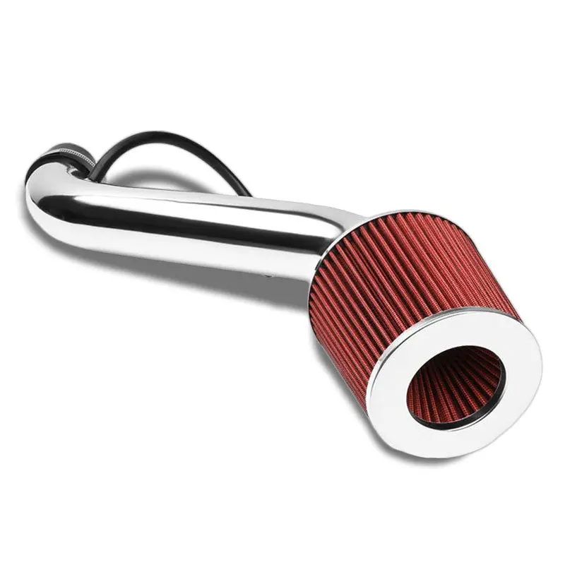 Polish Pipe Red Dry Cone Filter Shortram Air Intake Kit For 95-99 Eclipse 2.0 Nt 1