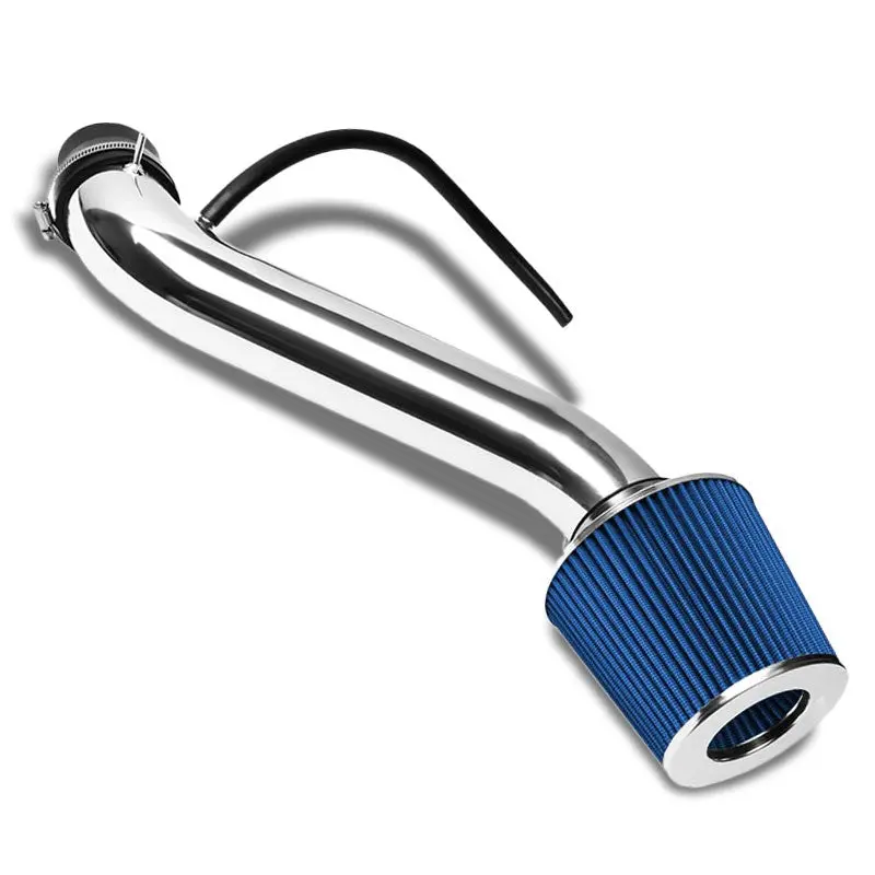 Polish Pipe Blue Dry Cone Filter Shortram Air Intake Kit For 90-93 Honda Accord 1