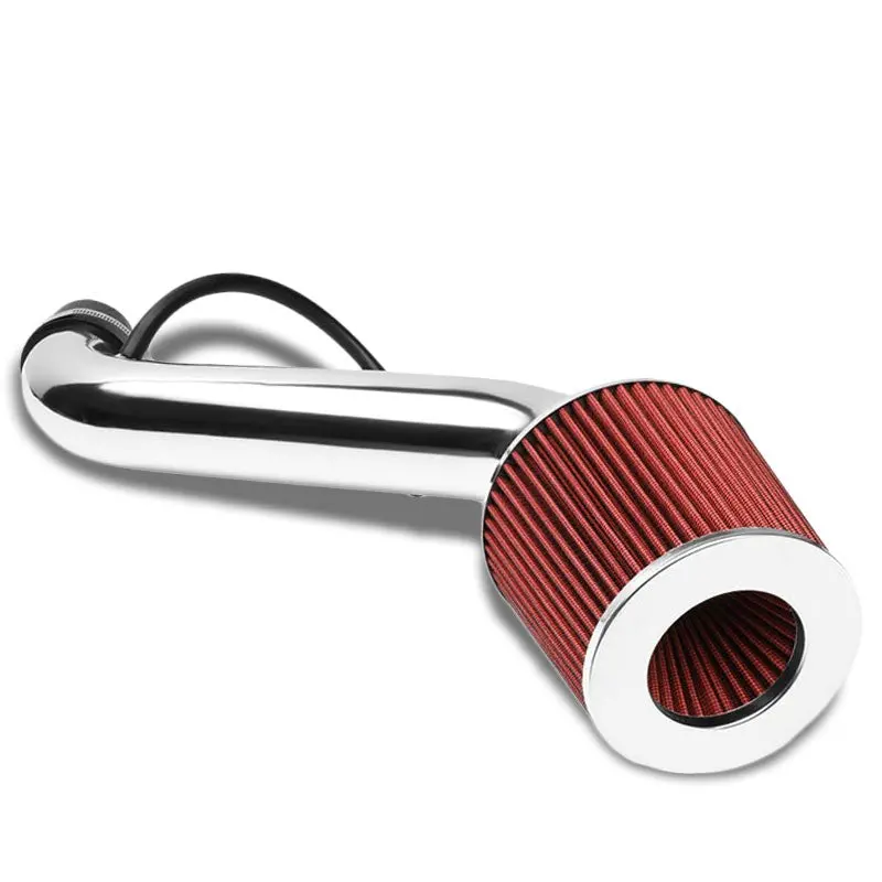 Polish Pipe Red Dry Cone Filter Shortram Air Intake Kit For 94-01 Integra Gs-R 1