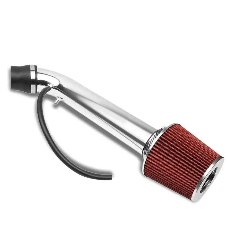 Polish Pipe Red Dry Cone Filter Shortram Air Intake For 94-01 Integra Gs Rs Ls 1