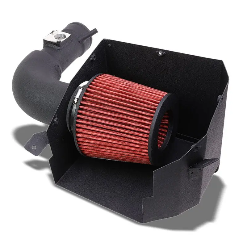 Black Shortram Air Intake Kit Red Filter Heat Shield For 13-20 Gen1 Fr-S Brz 86 1