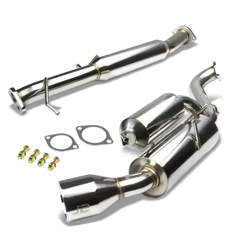 4.5" Roll Muffler Tip Exhaust Catback System For 90-99 Mazda Miata Na 1.6L/1.8L 1
