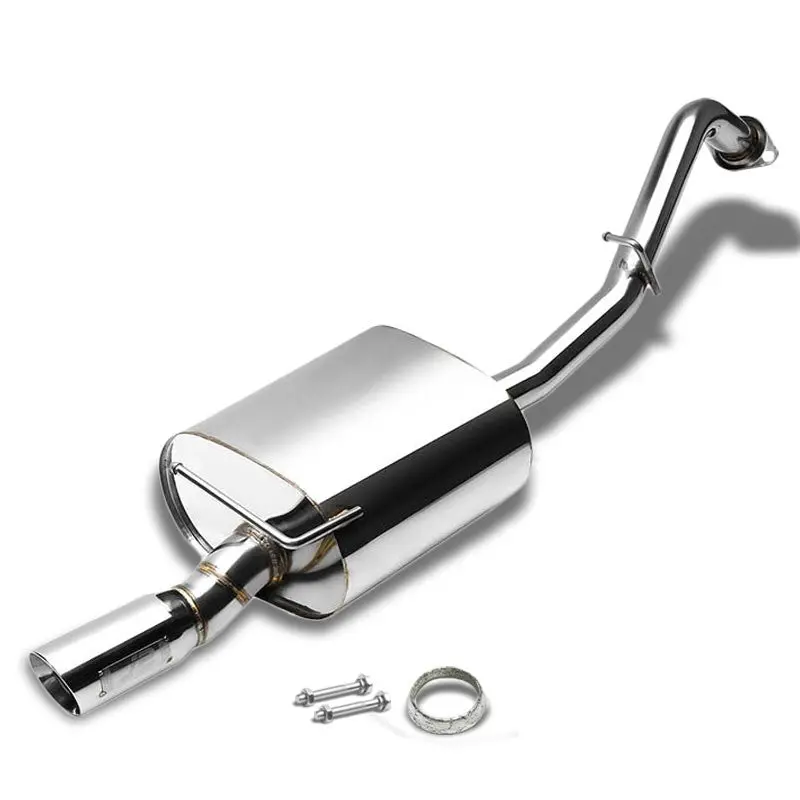 3" Roll Muffler Tip Exhaust Catback System For 07-13 Toyota Corolla 1.8L/2.4L 1