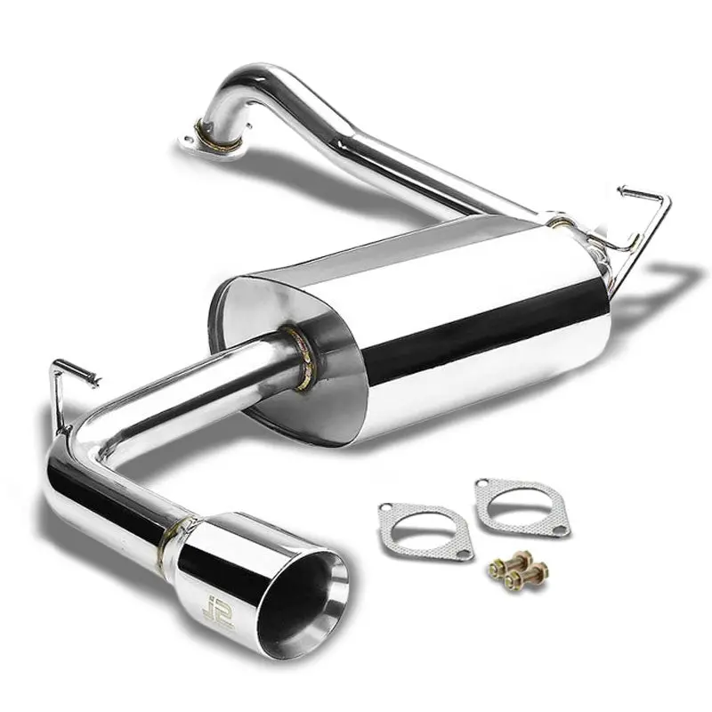 3.5" Slant Roll Muffler Tip Exhaust Catback System For 03-08 Toyota Martrix Corolla/Pontiac Vibe 1.8L 1
