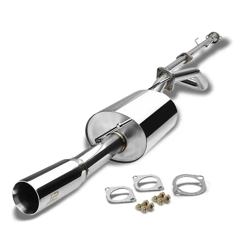 3" Slant Roll Muffler Tip Exhaust Catback System For 12-17 Nissan Versa 1.6L 1
