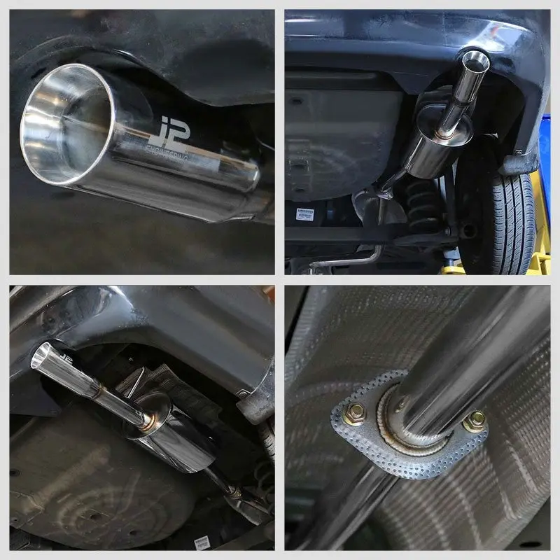 3" Slant Roll Muffler Tip Exhaust Catback System For 12-17 Nissan Versa 1.6L 2