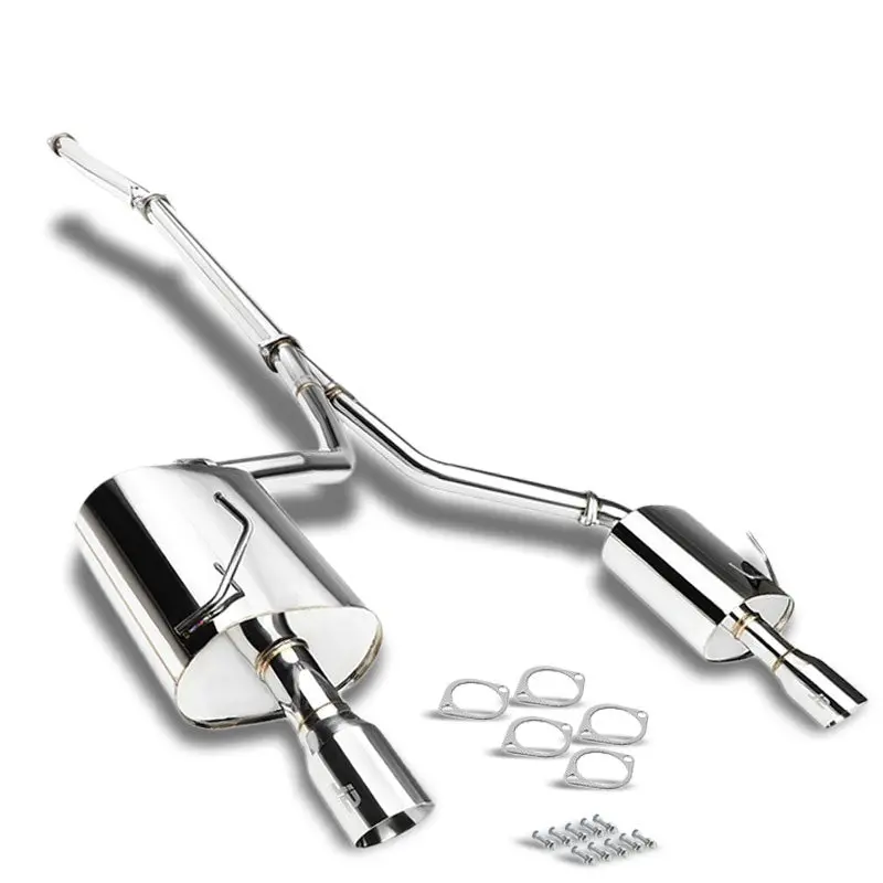 J2 Exhaust Catback System 3.50" Dual Round Roll Muffler Tip For 09-15 Nissan Maxima (A35 7Th Gen) 1