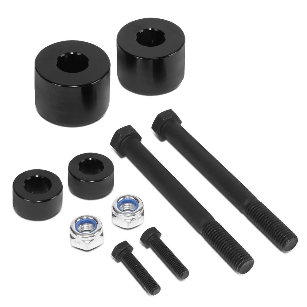 J2 Black 2" Drop Aluminum Differential/Skid Plate Drop Kit Spacers For 05-22 Tacoma/03-22 4Runner/05-15 Fj Cruiser 4Wd 1